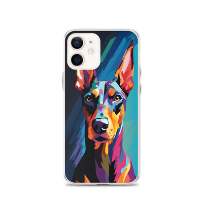 iPhone Case Painted Doberman Pinscher