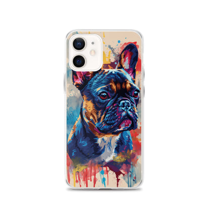 Painted French Bulldog iPhone Case