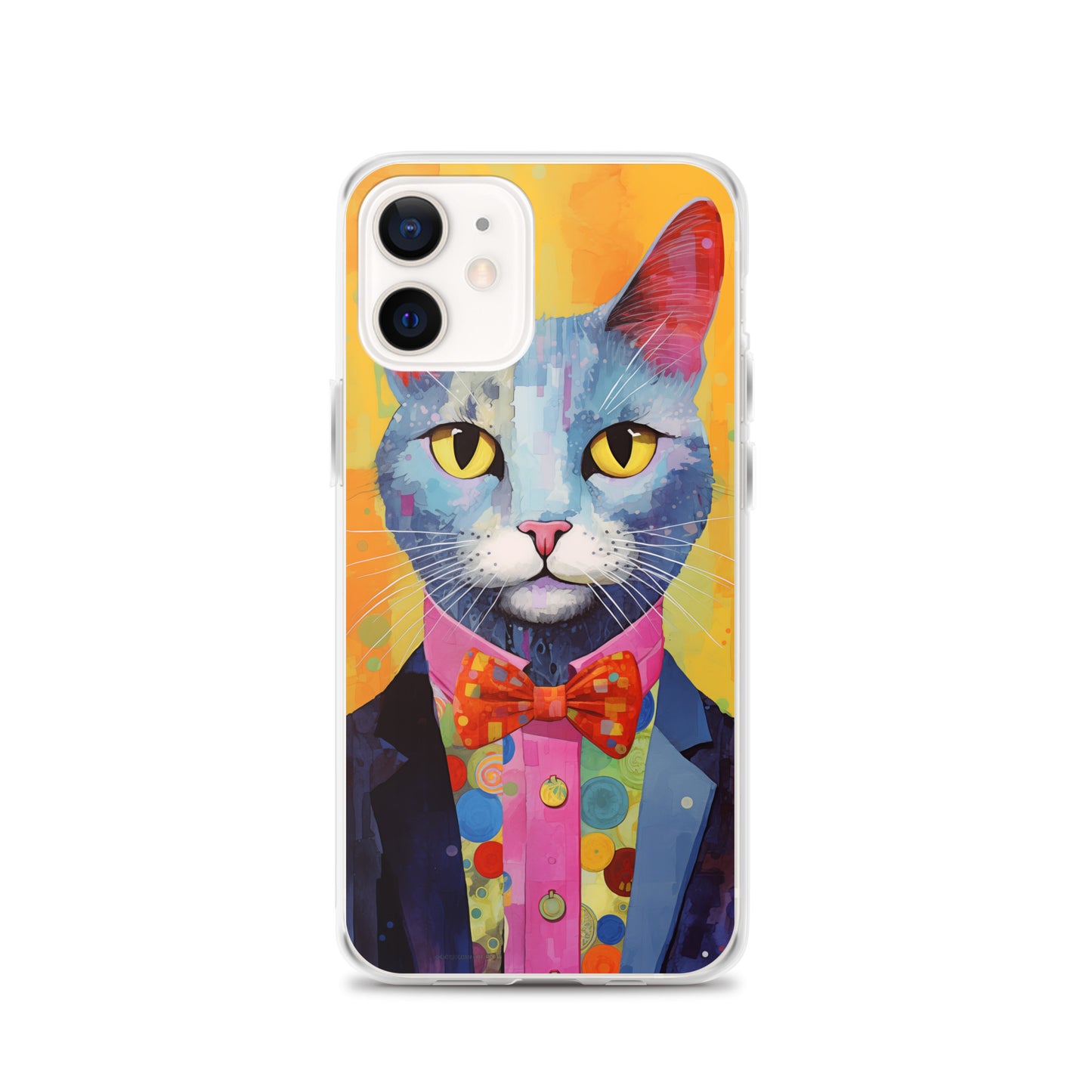 Fancy Colorful Kitty Cat iPhone Case