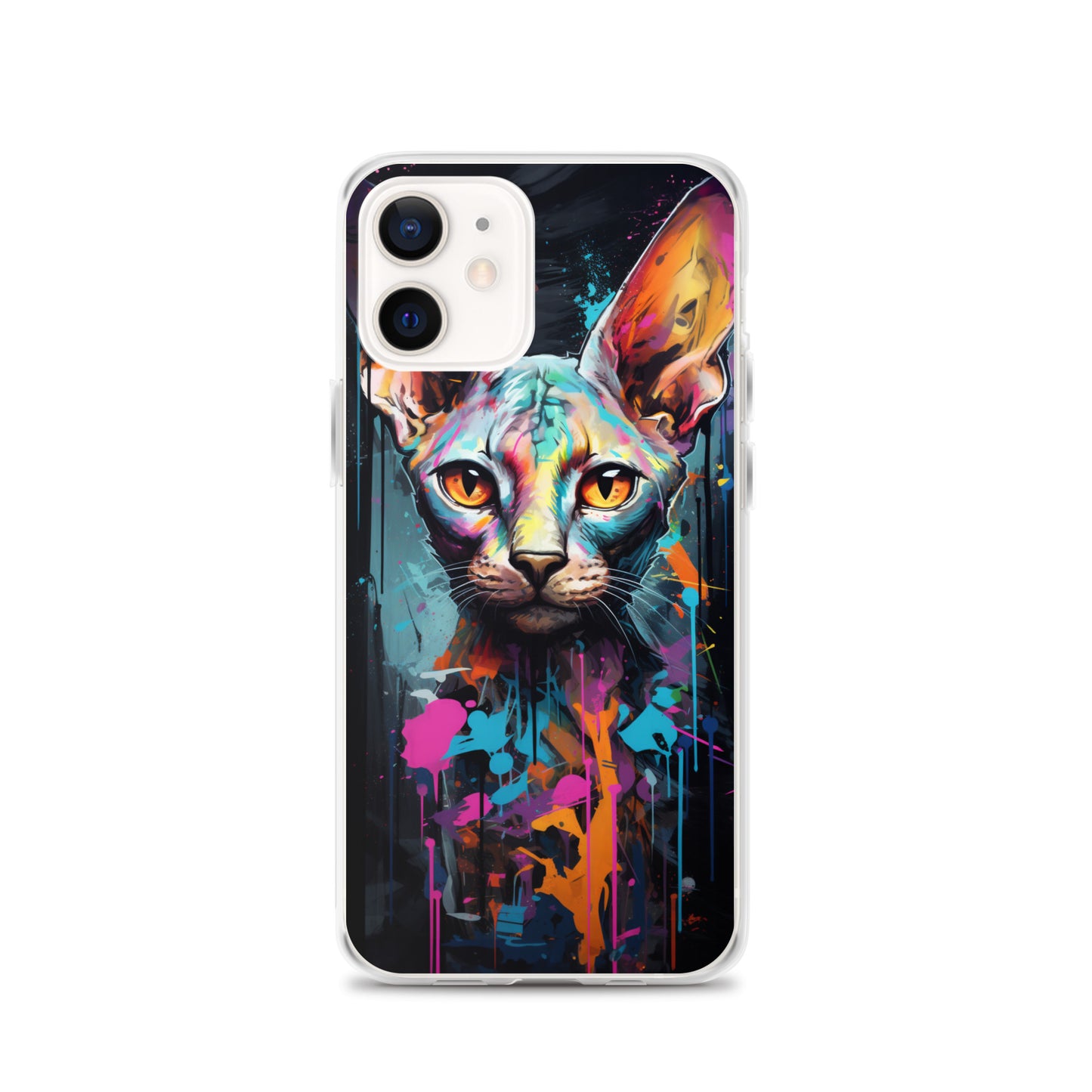Graffiti Sphynx Cat iPhone Case
