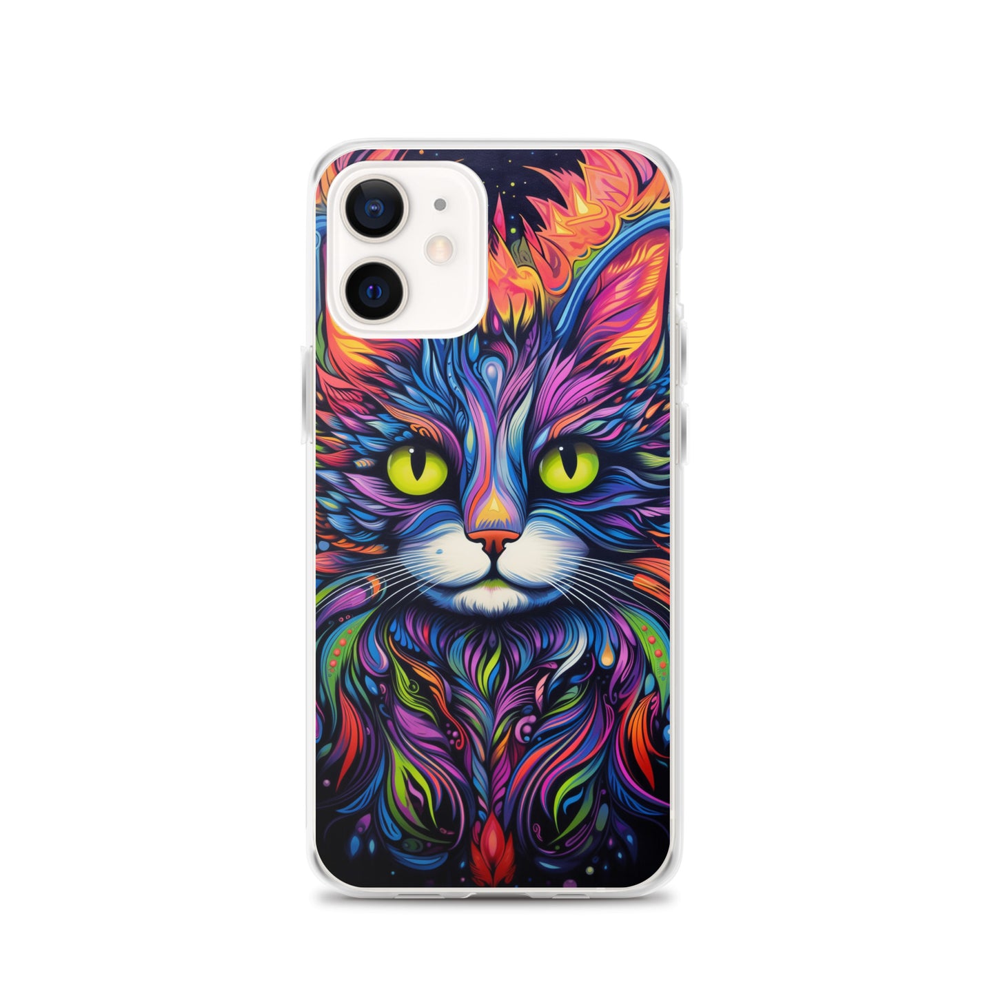 Psychedelic Cat iPhone Case