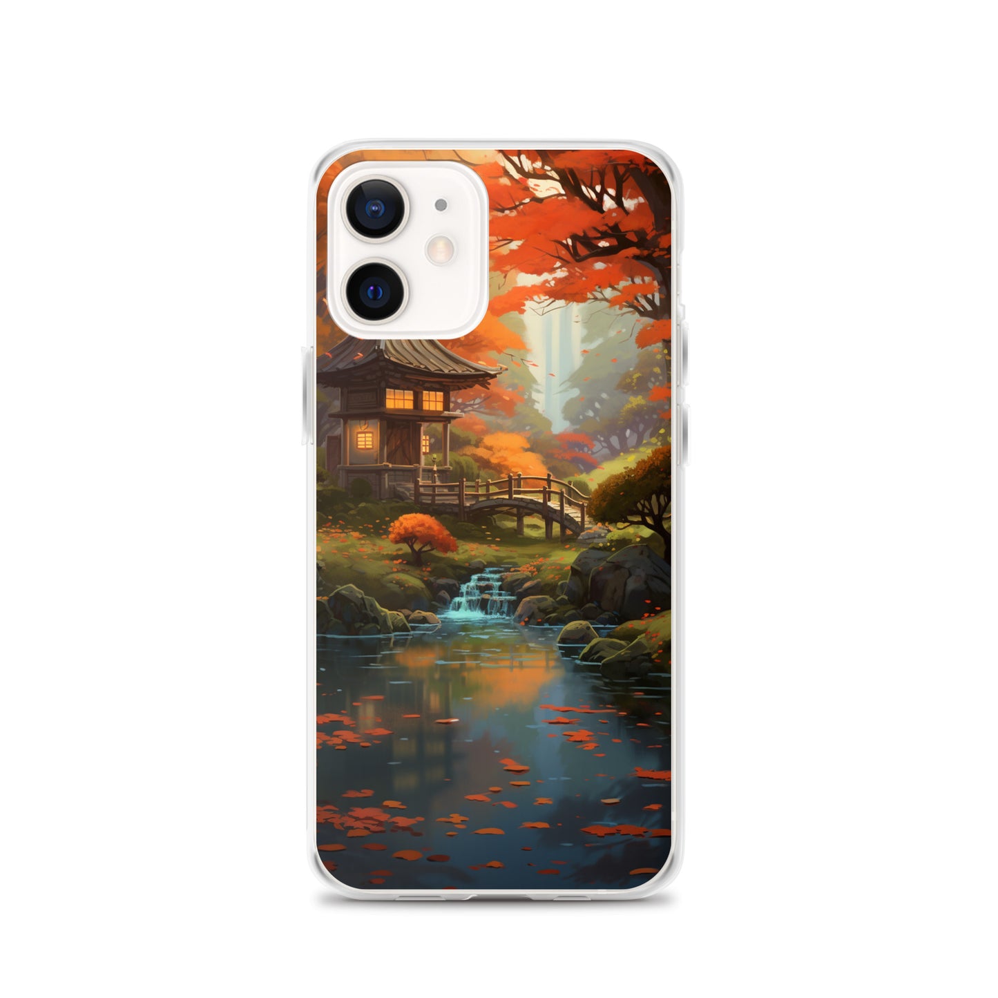 Japanese Garden in Autumn iPhone Case