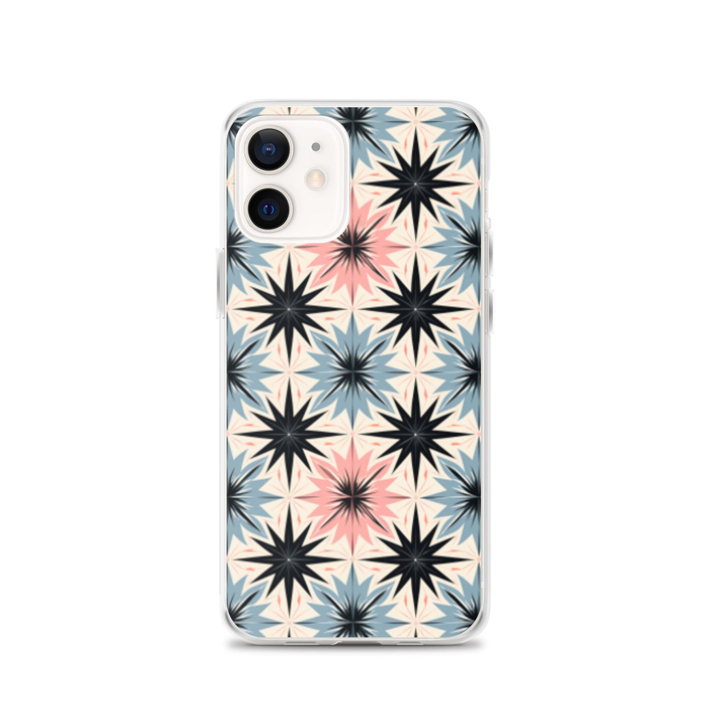 iPhone Case Pink and Blue Pastel Retro Stars