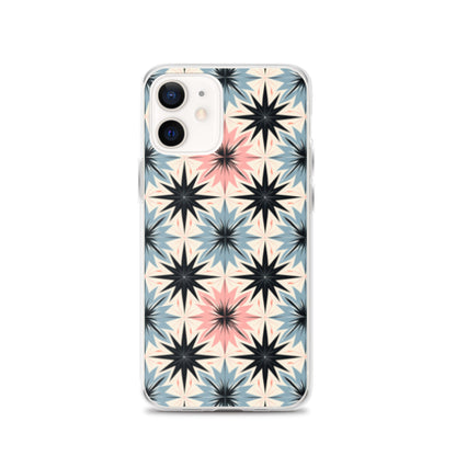 iPhone Case Pink and Blue Pastel Retro Stars