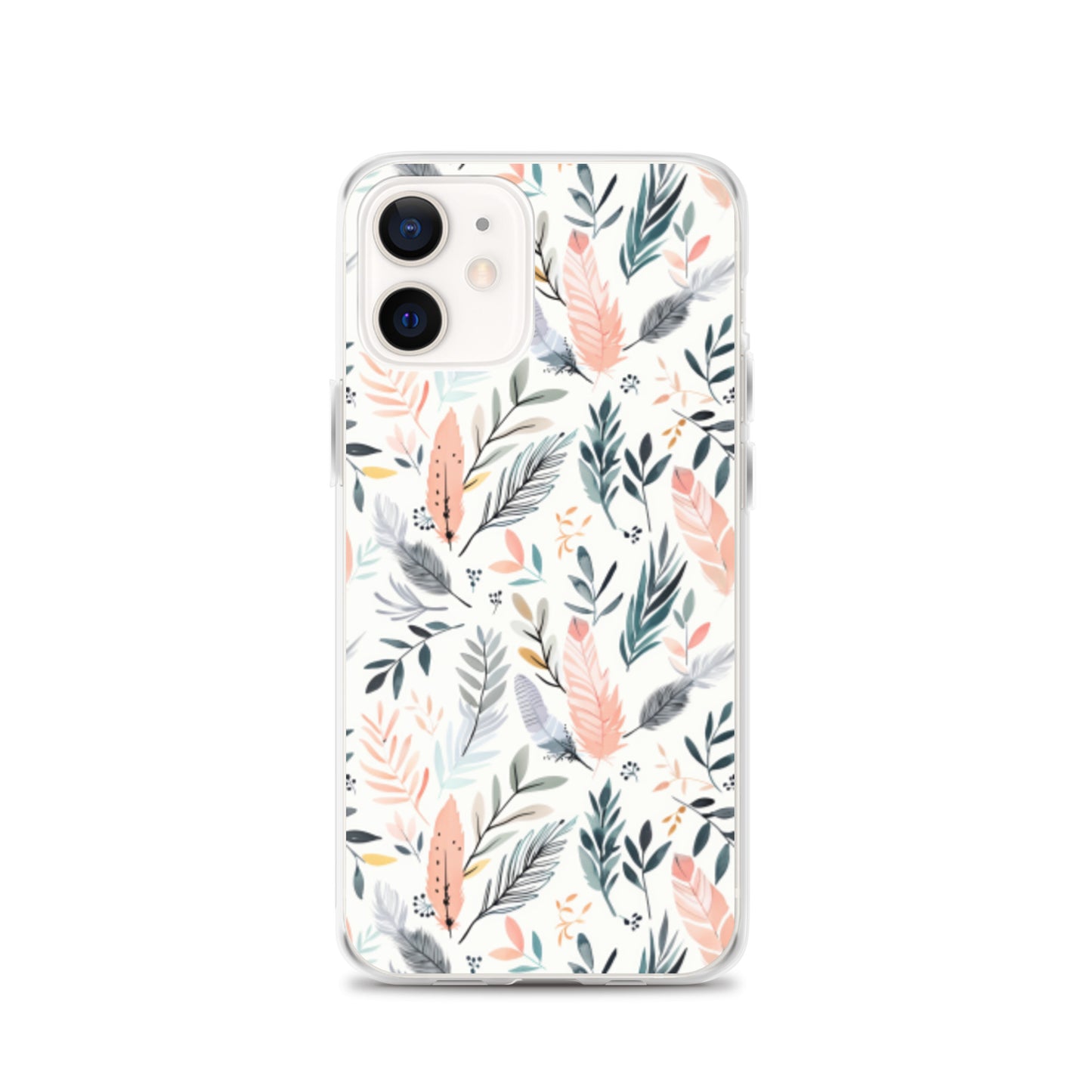 iPhone Case Pastel Feathers & Plants