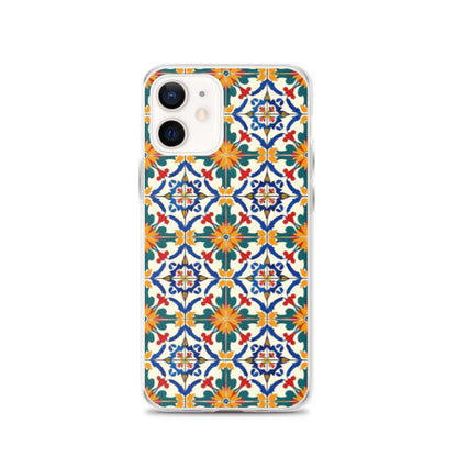 iPhone Case Colorful Yellow & Green Mediterranean Tiles