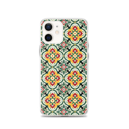 iPhone Case Colorful Traditional Maltese Cement Tile Pattern