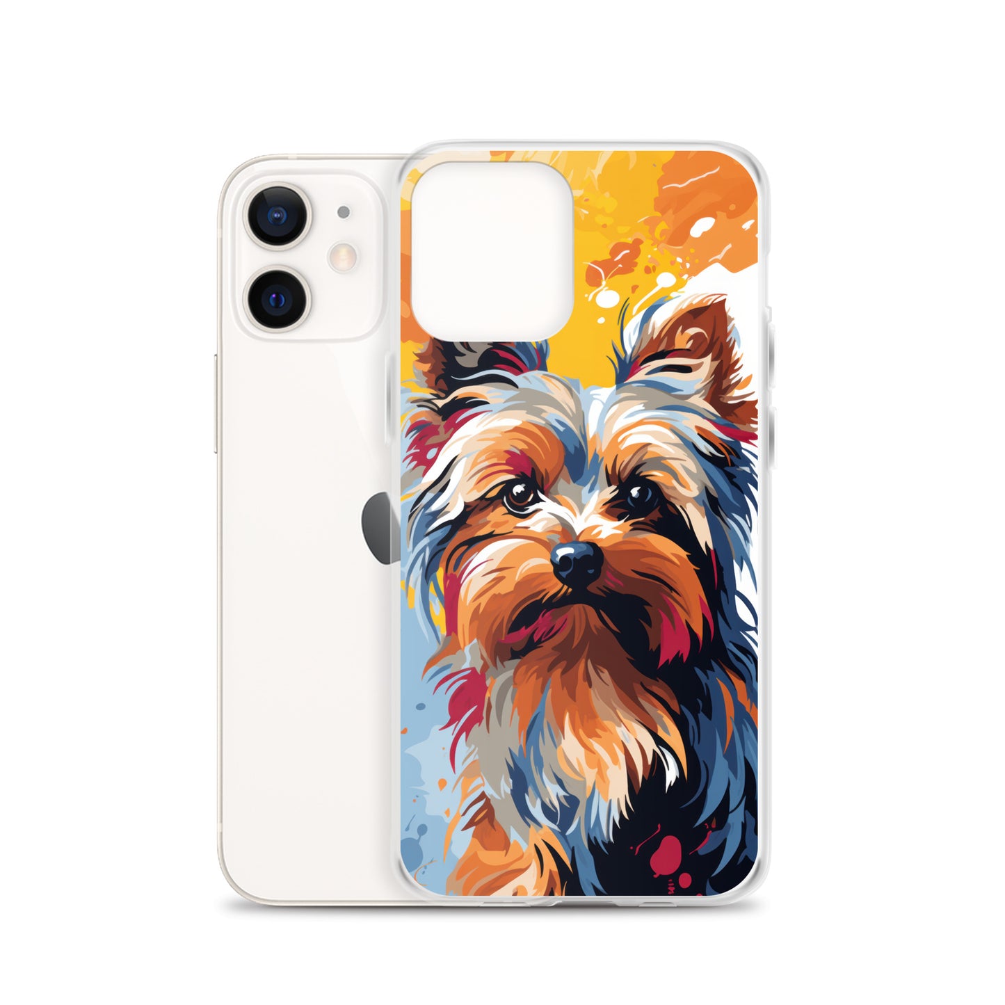 iPhone Case Painted Yorkshire Terrier Yellow