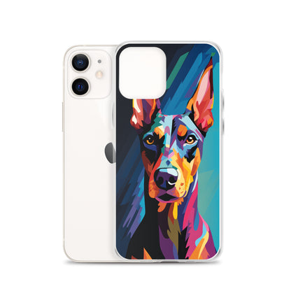 iPhone Case Painted Doberman Pinscher