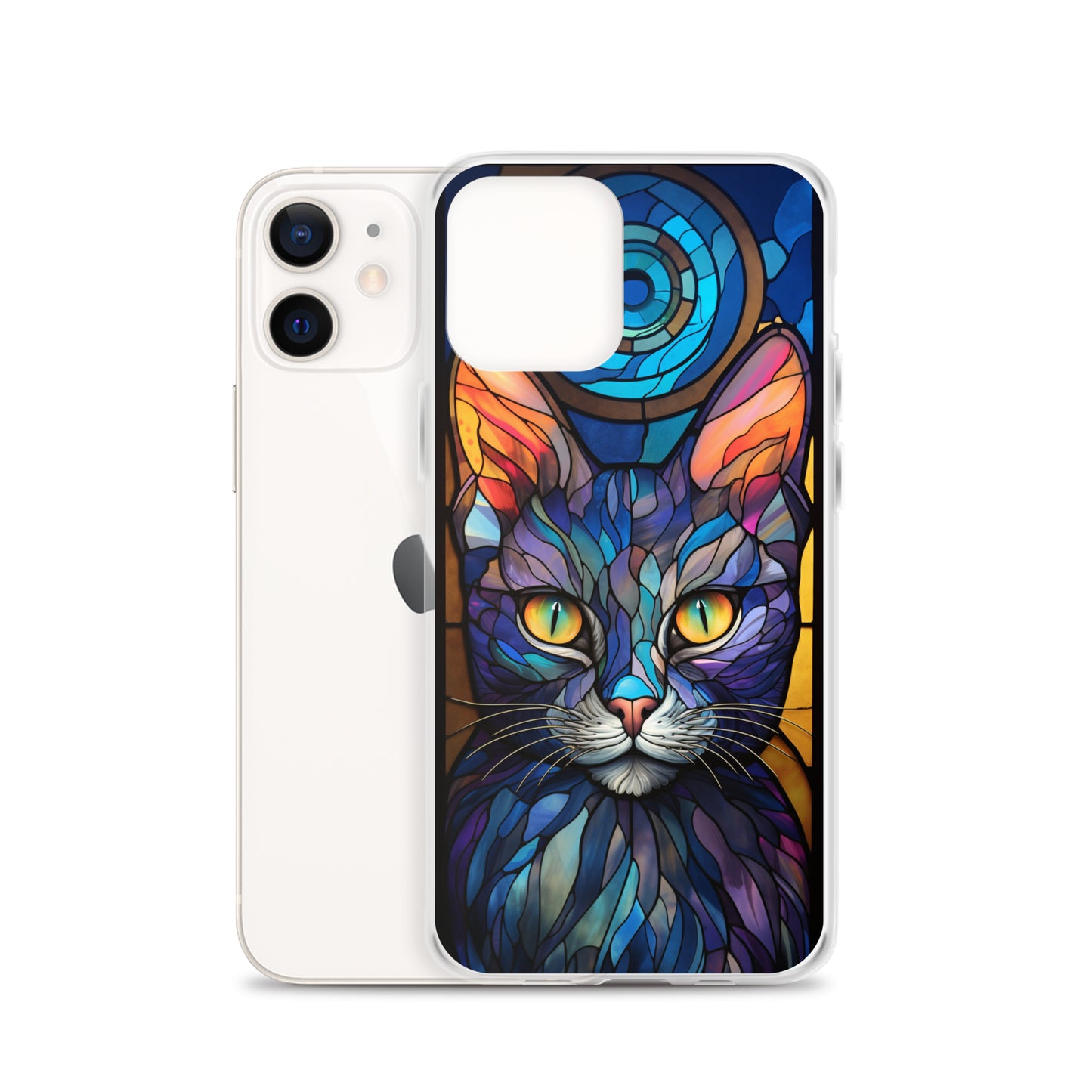 Stained Glass Cat iPhone Case
