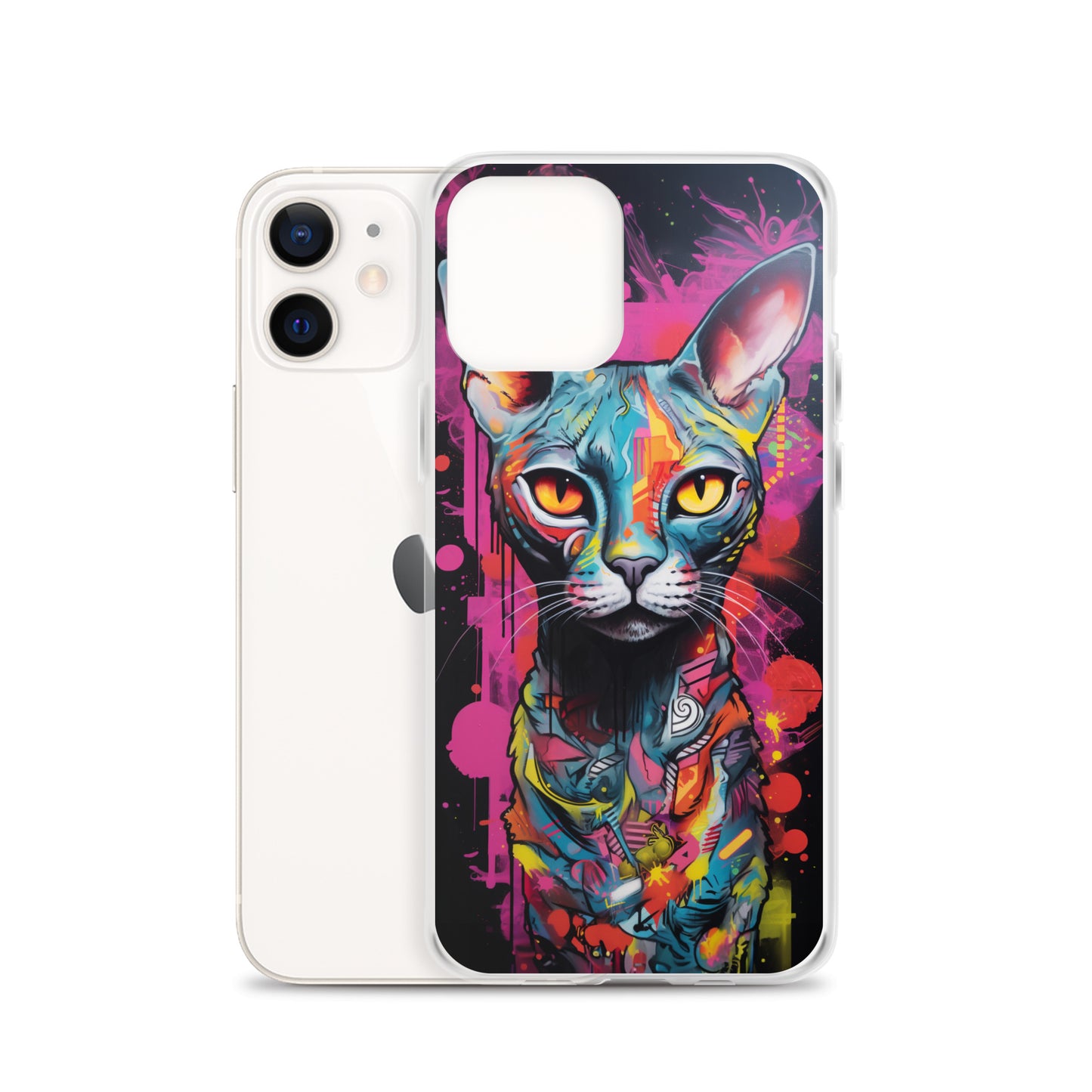 Graffiti Sphynx Cat #2 iPhone Case
