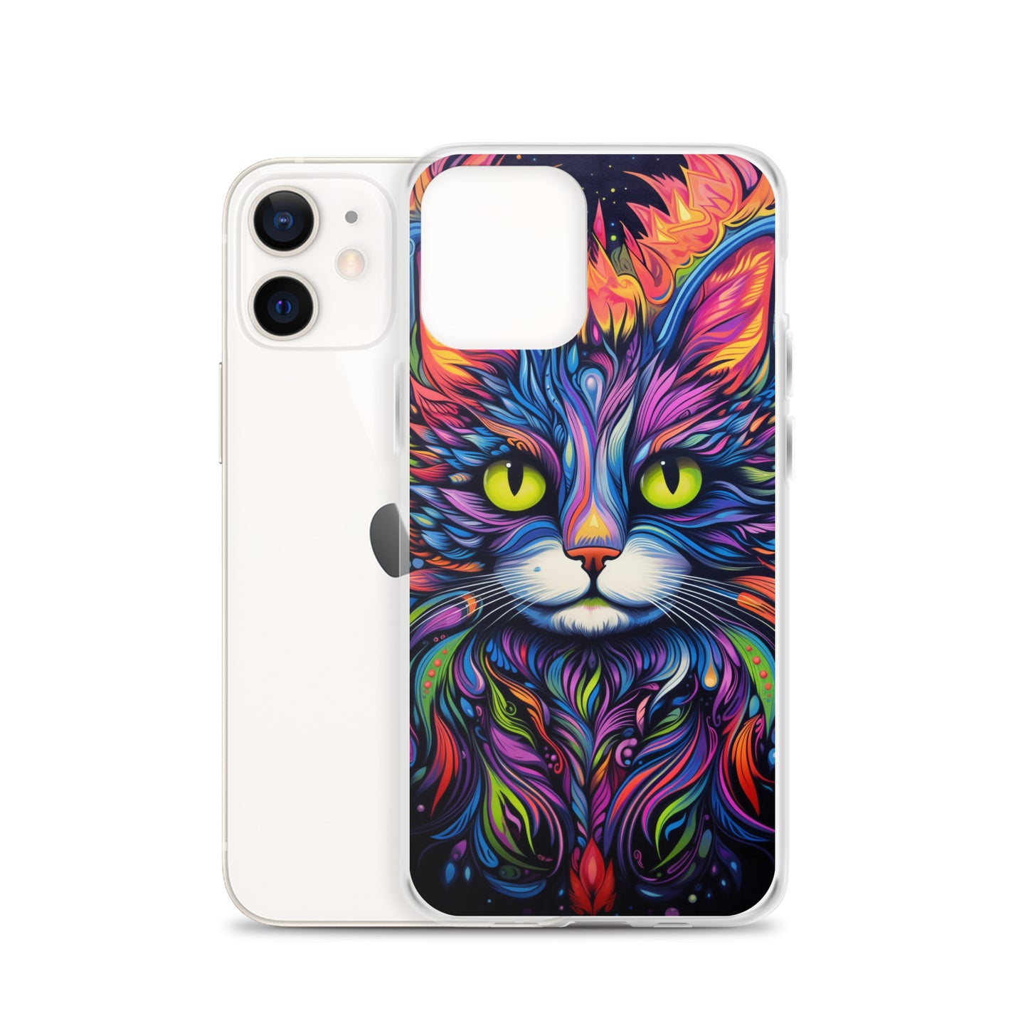 Psychedelic Cat iPhone Case