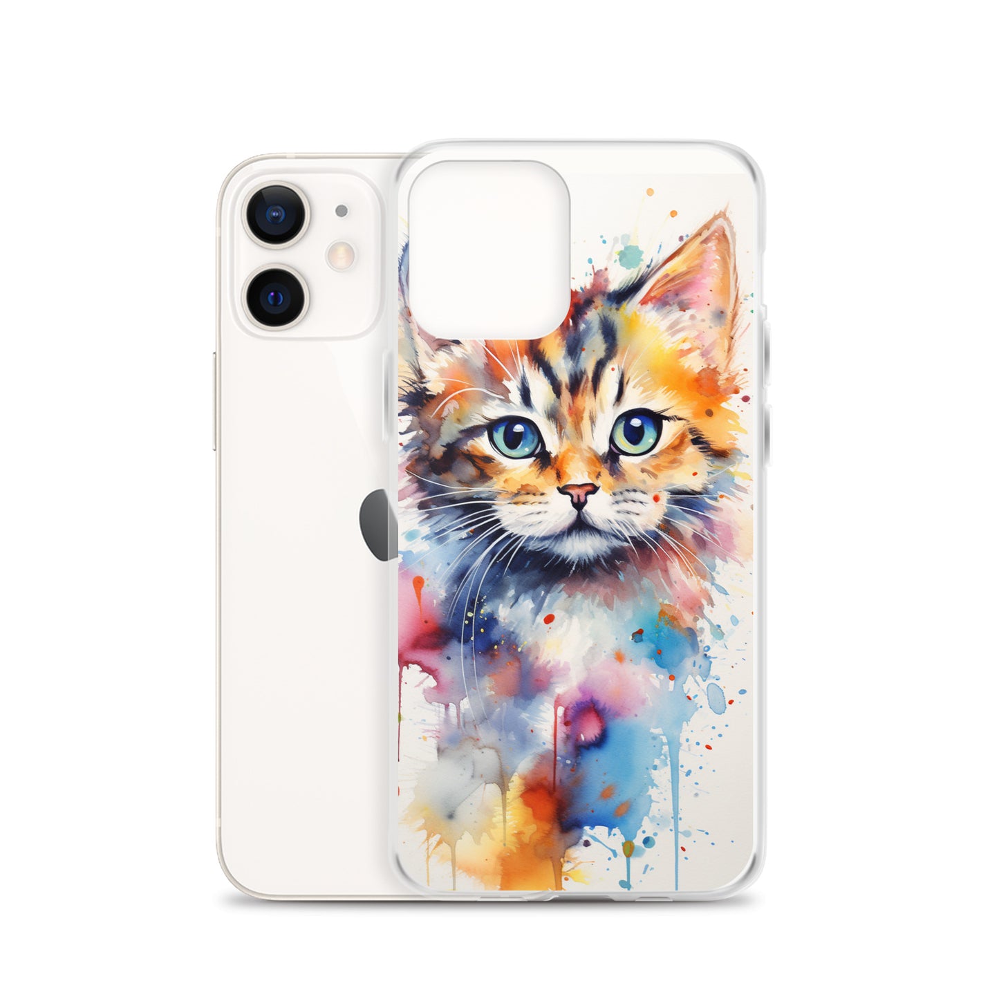Watercolor Kitty Cat iPhone Case