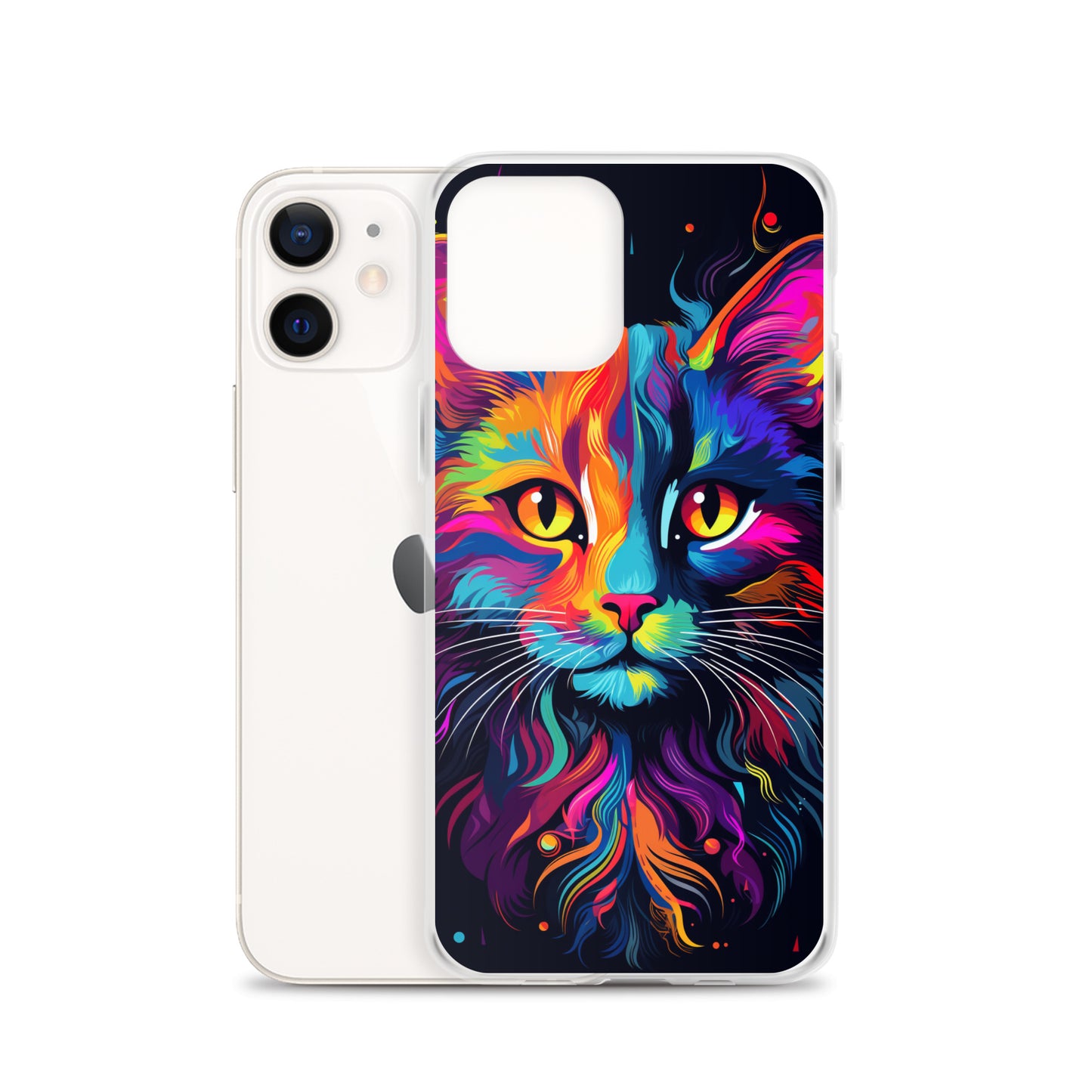 Day Glo Cat iPhone Case