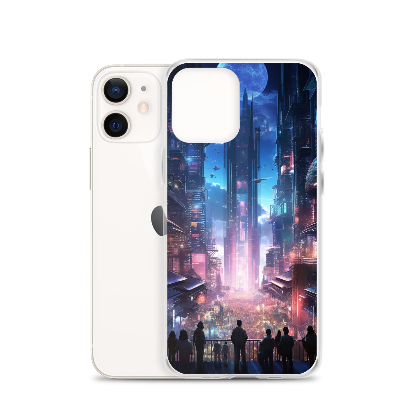 Cyberpunk Cityscape iPhone Case