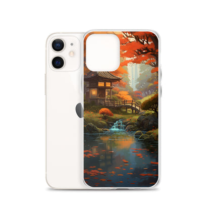 Japanese Garden in Autumn iPhone Case