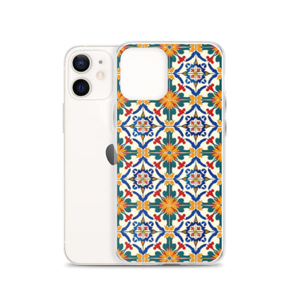 iPhone Case Colorful Yellow & Green Mediterranean Tiles