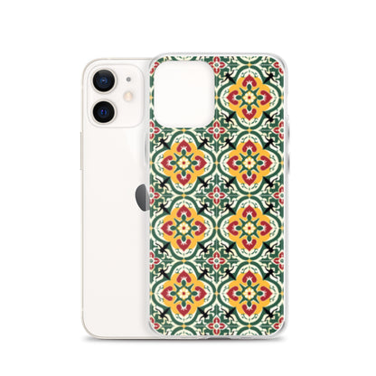 iPhone Case Colorful Traditional Maltese Cement Tile Pattern