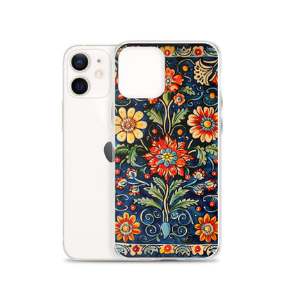iPhone Case Colorful Flowers Boleslawiec Pottery Tile