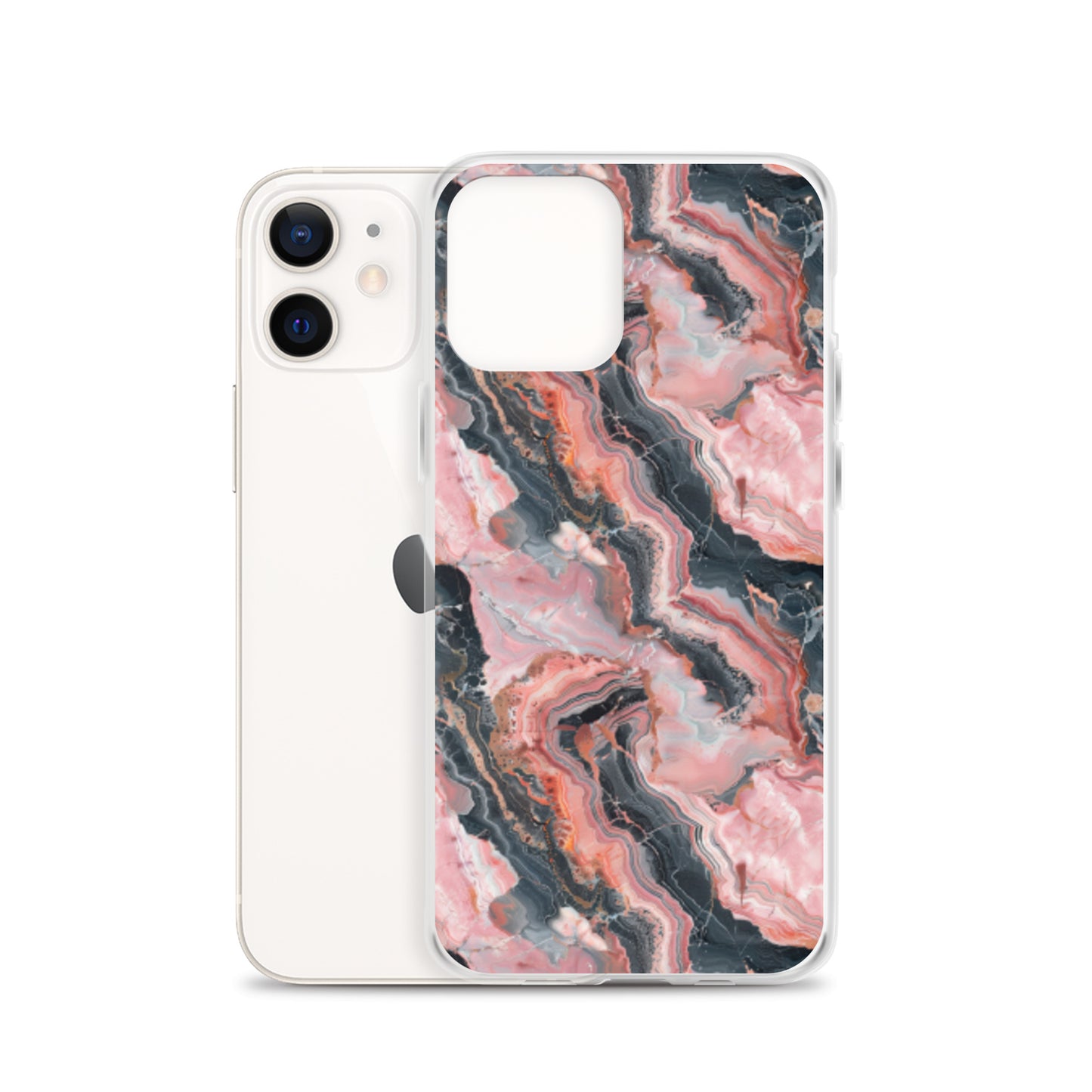 iPhone Case Pink Picasso Marble Pattern