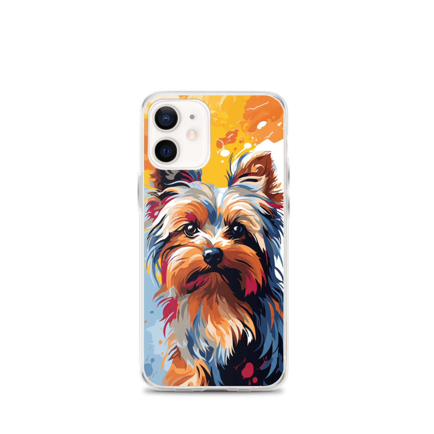 iPhone Case Painted Yorkshire Terrier Yellow