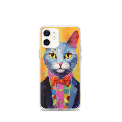 Fancy Colorful Kitty Cat iPhone Case