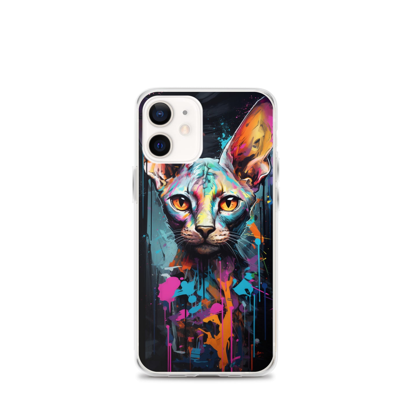 Graffiti Sphynx Cat iPhone Case