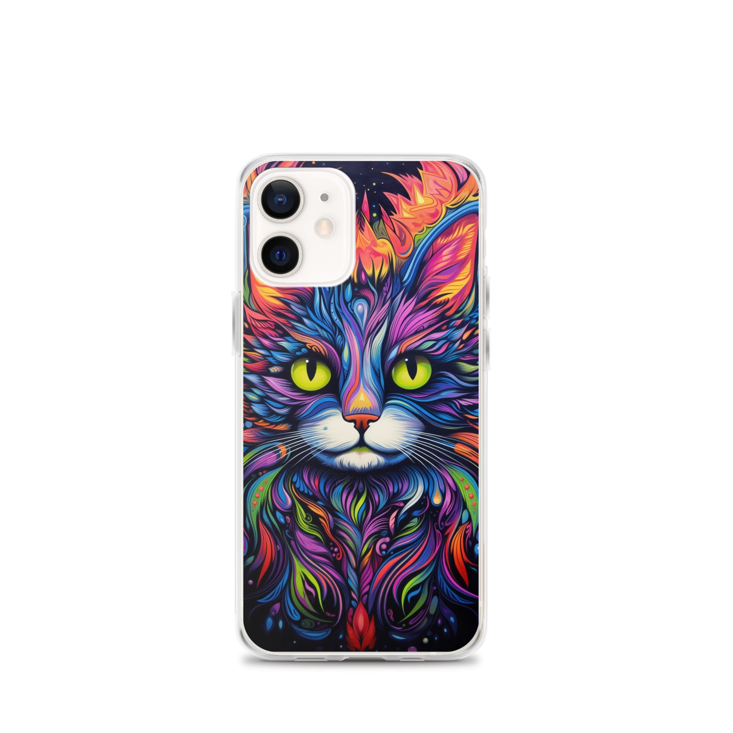 Psychedelic Cat iPhone Case