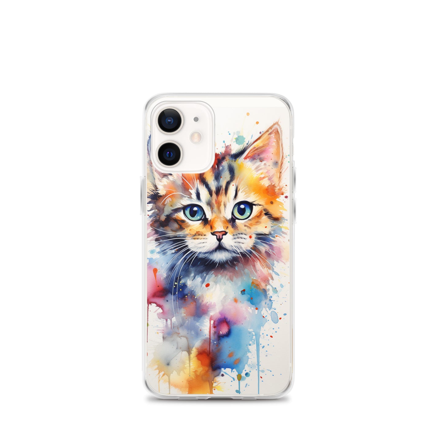 Watercolor Kitty Cat iPhone Case