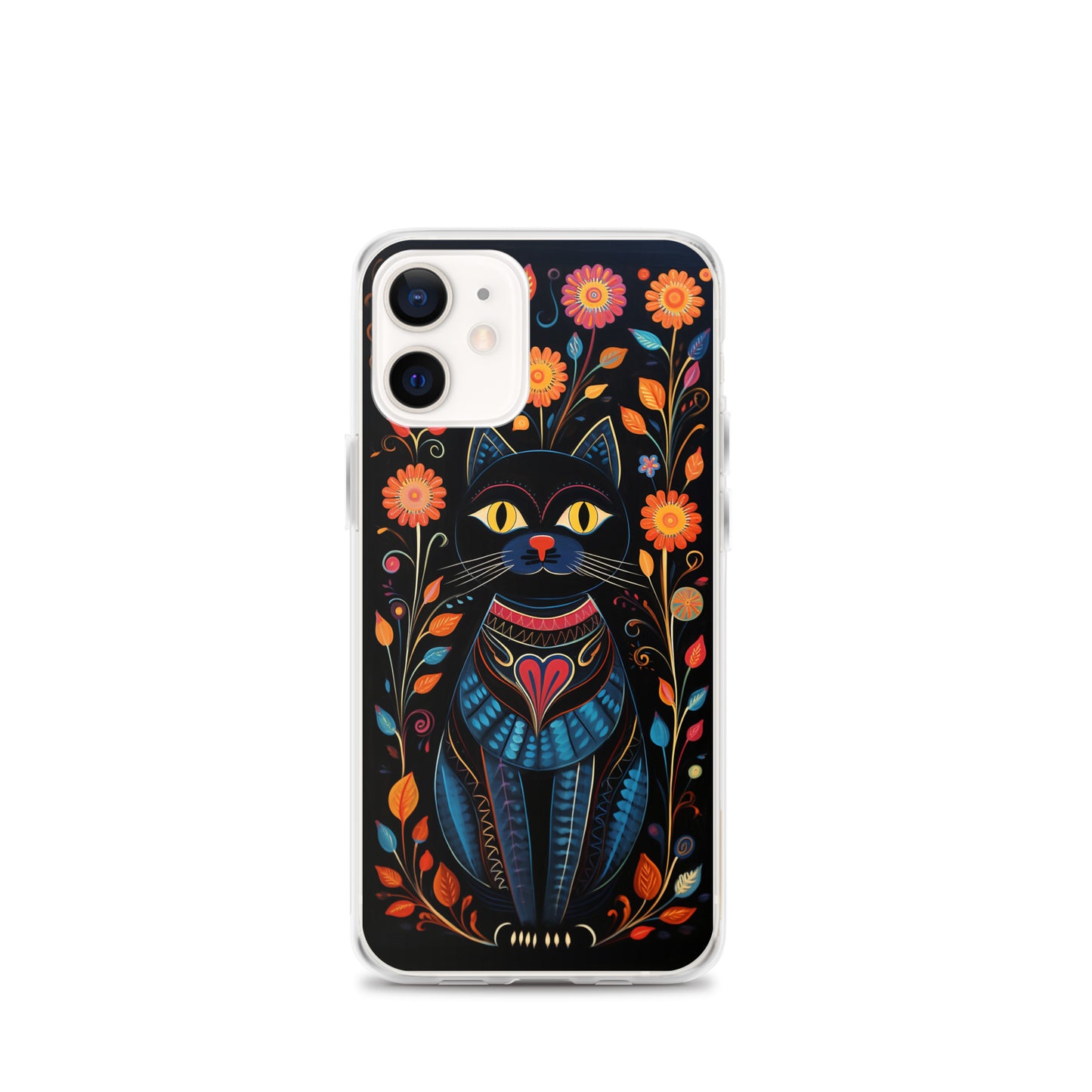 Folk Art Kitty Cat iPhone Case