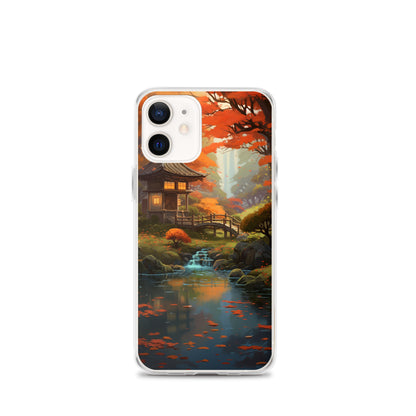 Japanese Garden in Autumn iPhone Case
