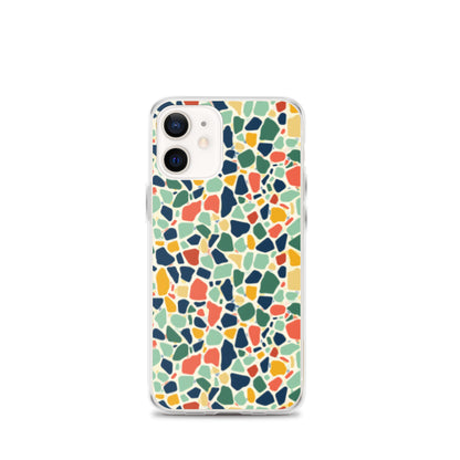 iPhone Case Colorful Retro Terrazzo Tile