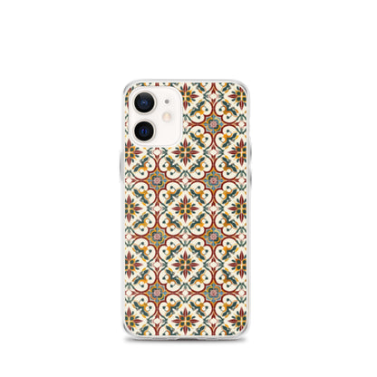 iPhone Case Classic Victorian Tile Red