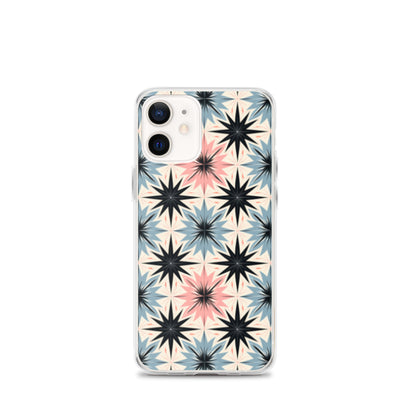 iPhone Case Pink and Blue Pastel Retro Stars