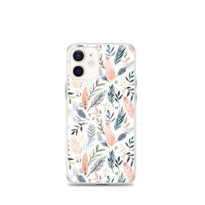 iPhone Case Pastel Feathers & Plants