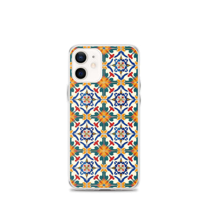 iPhone Case Colorful Yellow & Green Mediterranean Tiles