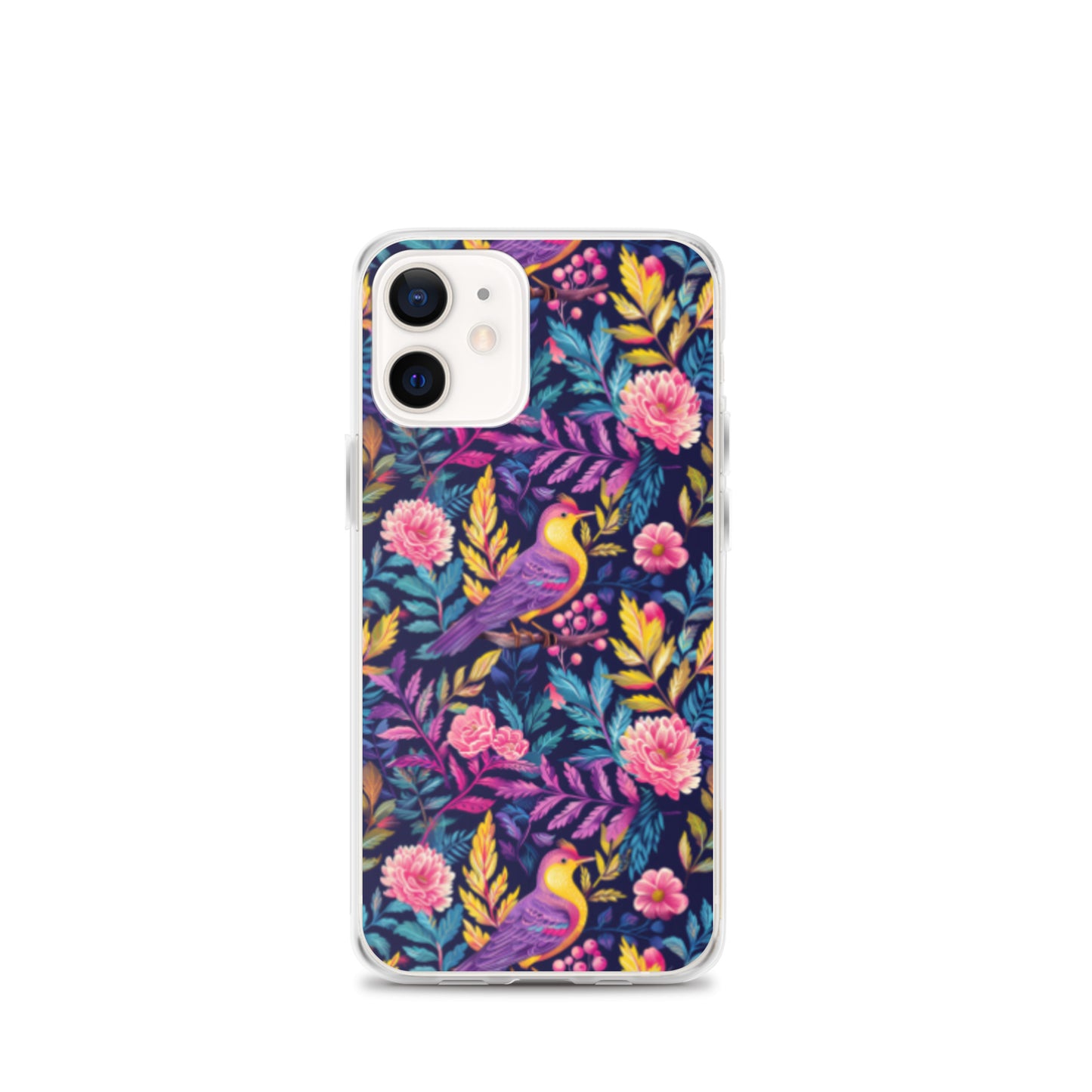 iPhone Case Colorful Flowers Plants and Birds