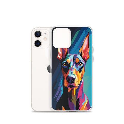 iPhone Case Painted Doberman Pinscher