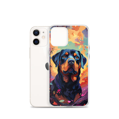 iPhone Case Painted Rottweiler