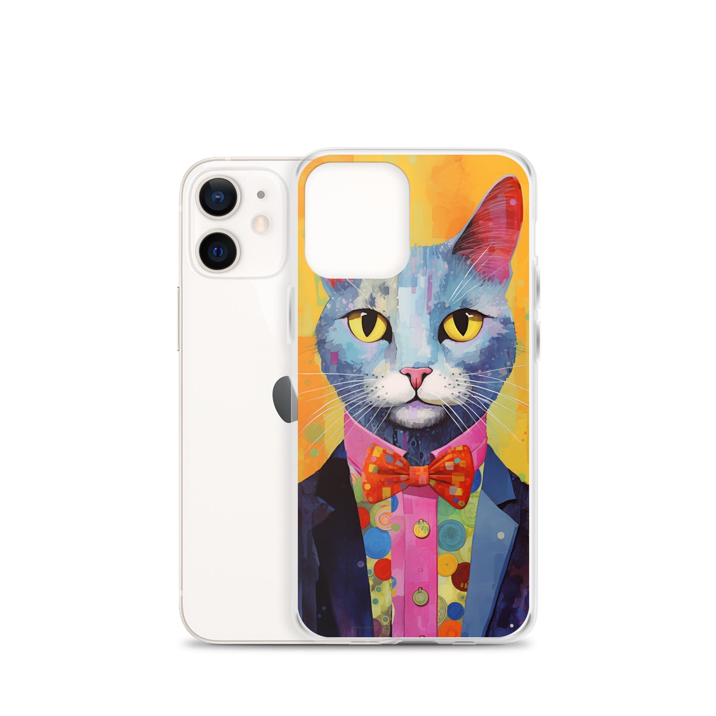 Fancy Colorful Kitty Cat iPhone Case