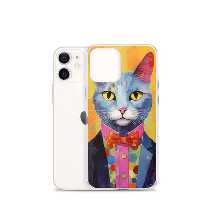 Fancy Colorful Kitty Cat iPhone Case