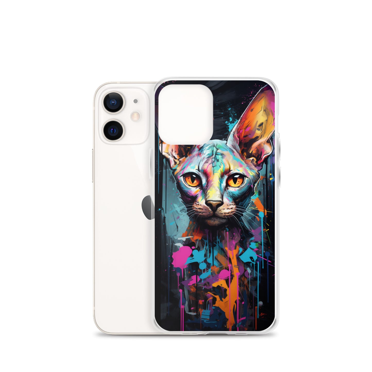 Graffiti Sphynx Cat iPhone Case