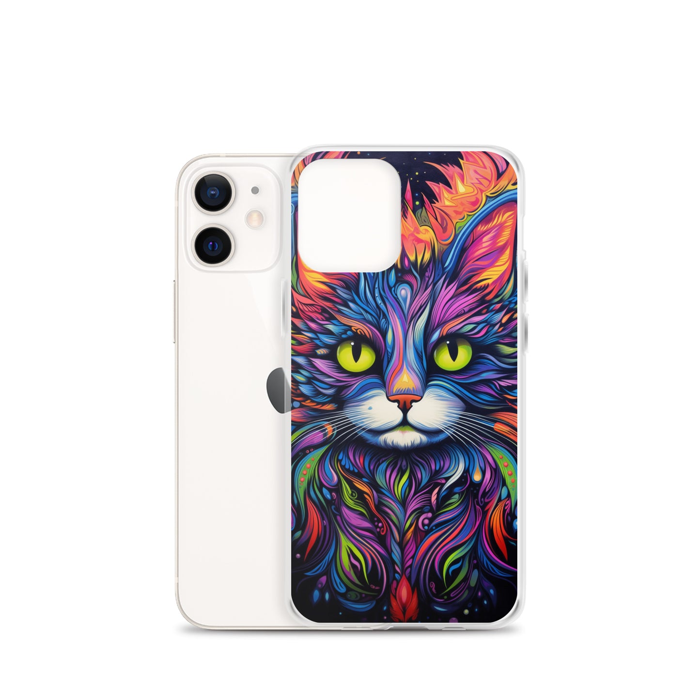 Psychedelic Cat iPhone Case