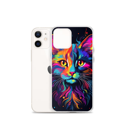 Day Glo Cat iPhone Case