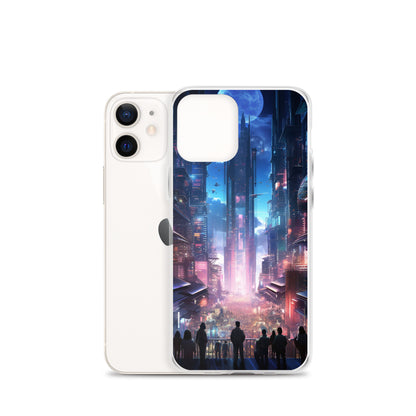 Cyberpunk Cityscape iPhone Case