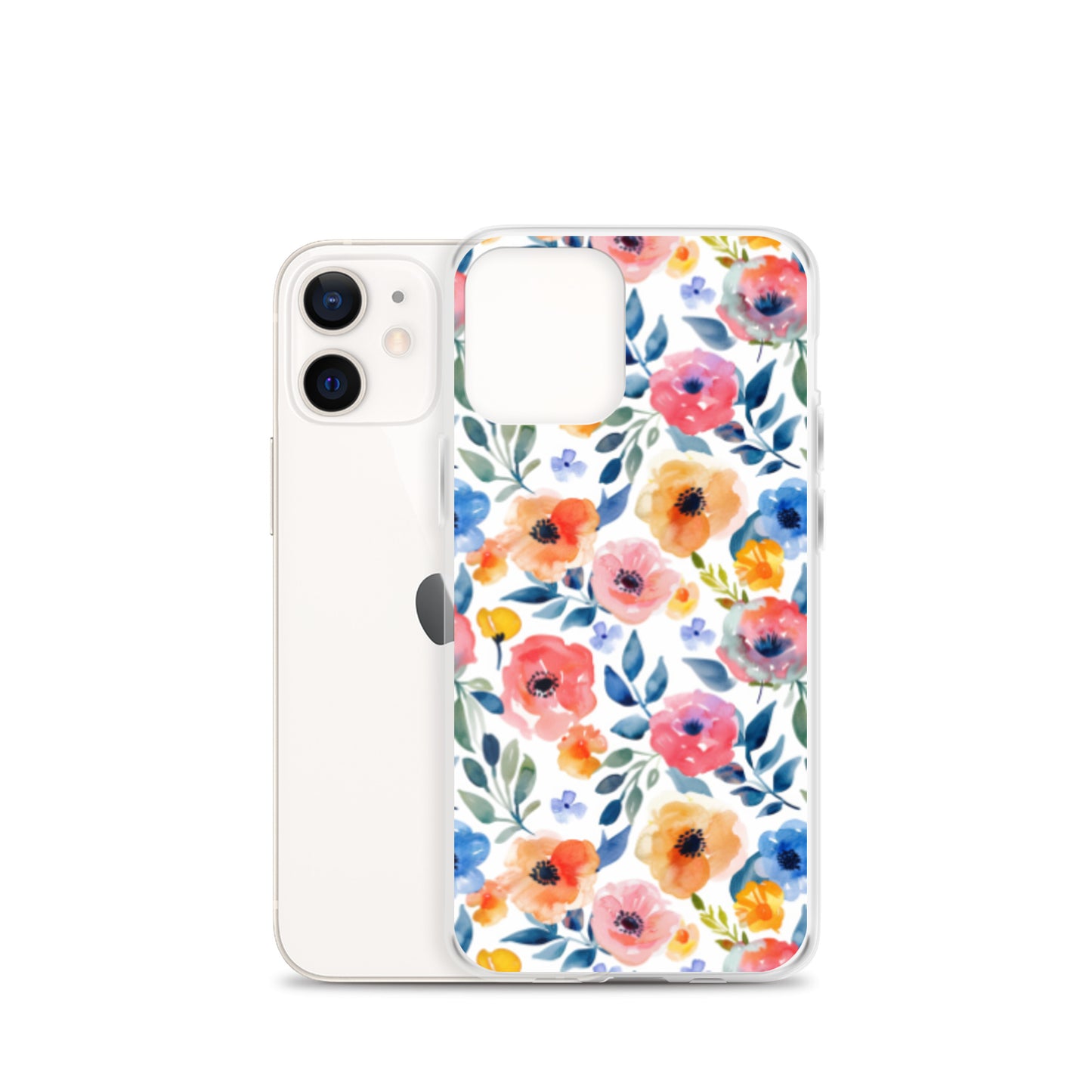 iPhone Case Colorful Watercolor Floral Pattern