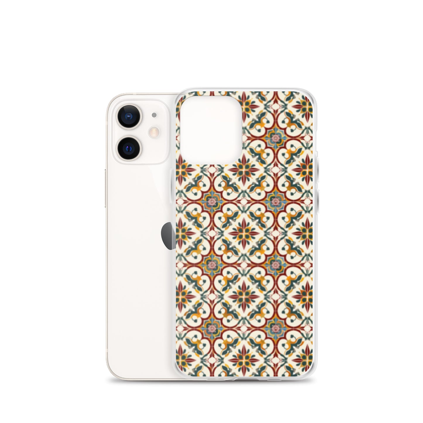 iPhone Case Classic Victorian Tile Red