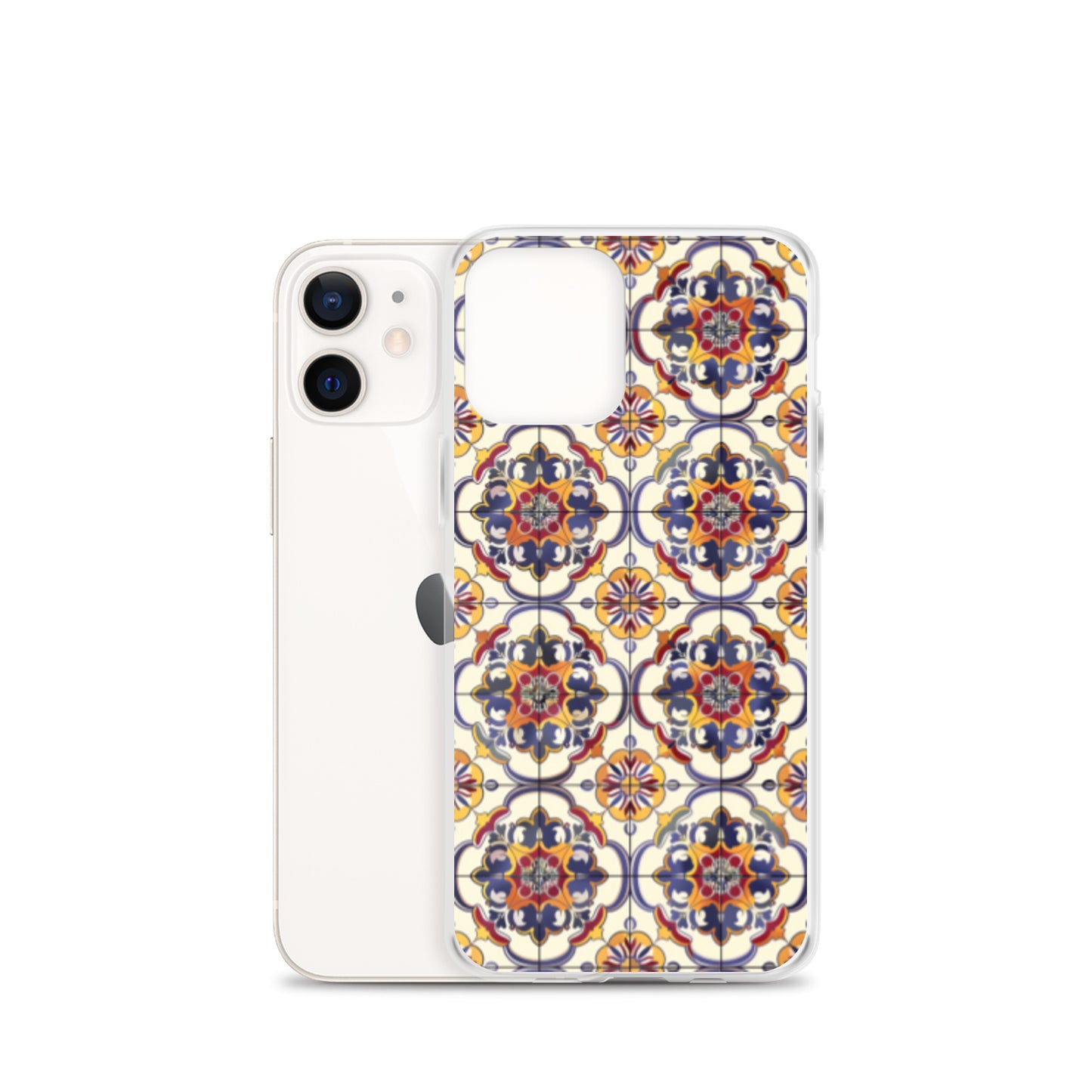 iPhone Case Classic Victorian Tile Blue