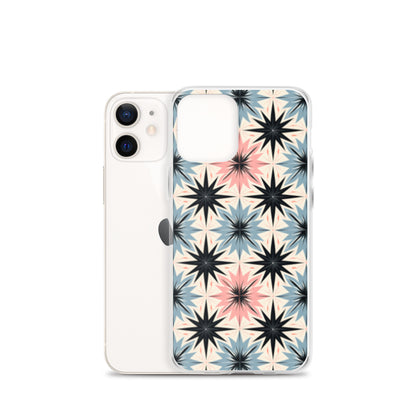 iPhone Case Pink and Blue Pastel Retro Stars