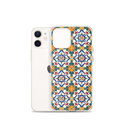 iPhone Case Colorful Yellow & Green Mediterranean Tiles